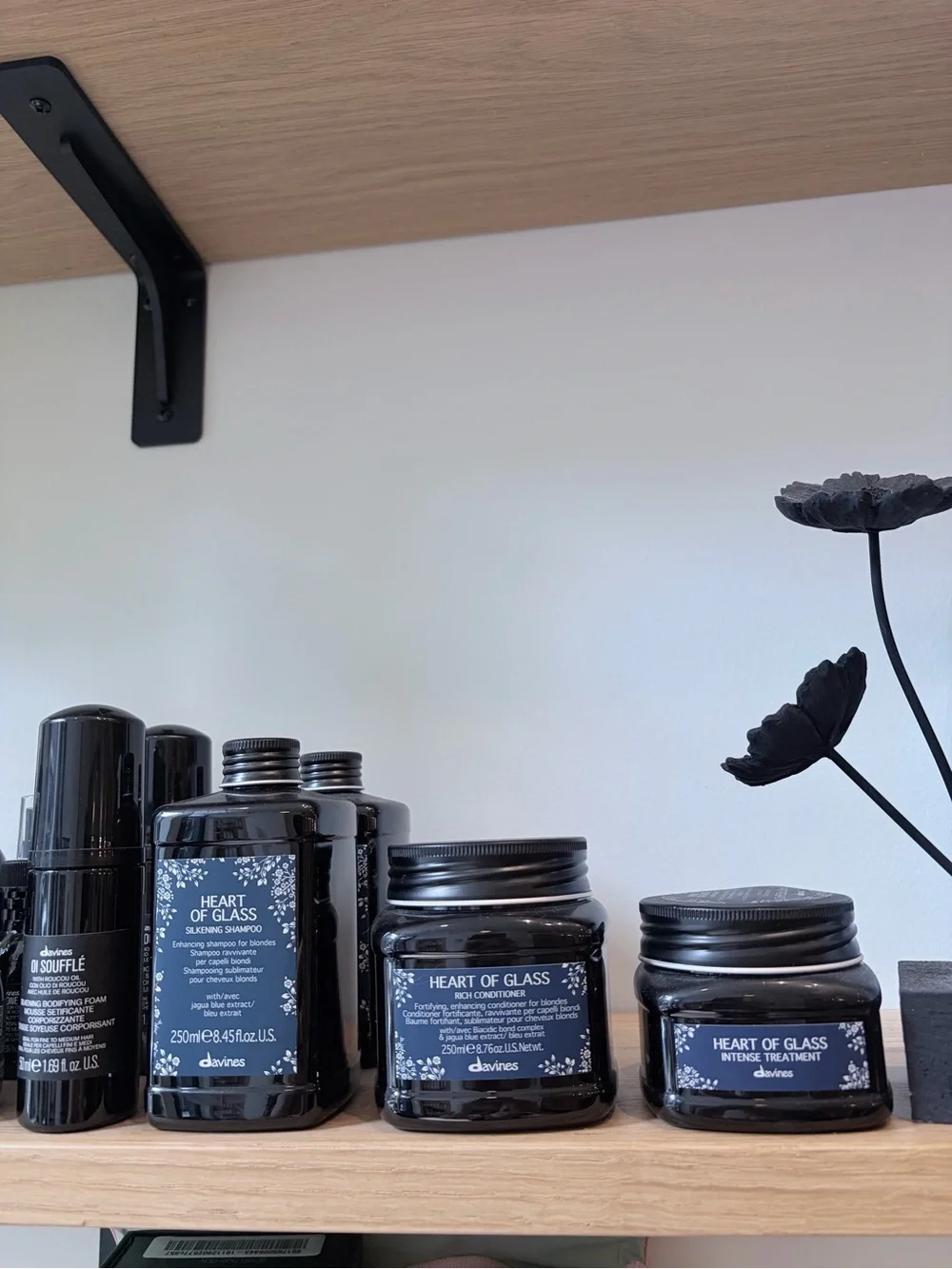 Davines Heart of Glass Collection in Black and Navy